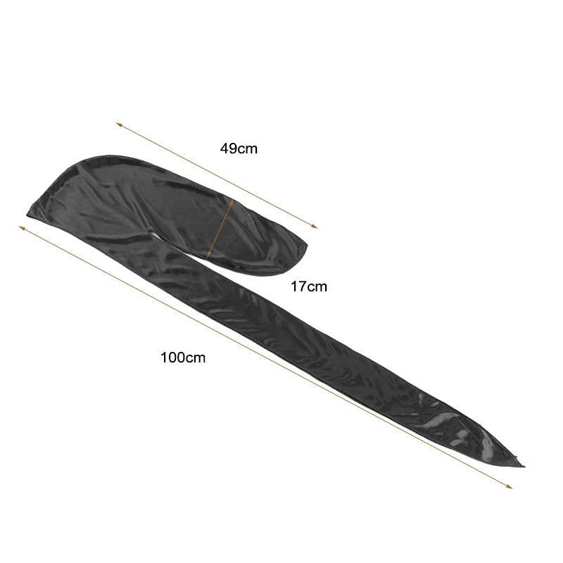 Men's Silky Turban Head Wrap Hat Wig For Men Women Satin Couple Biker